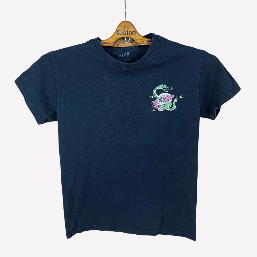 Locals Only Psychedelic Snake & Skull Men’s/ Unisex Short Sleeve T-Shirt Size S